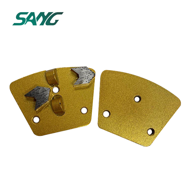 dischi abrasivi trapezoidali per pavimenti in metallo pcd per calcestruzzo